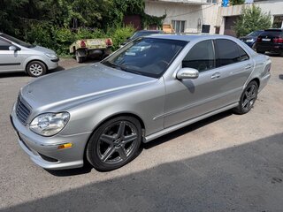 2003 Mercedes-Benz S-Класс 430 IV (W220) Рестайлинг, серебристый, 1250000 рублей, вид 2
