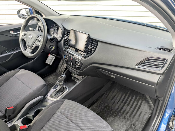 2022 Hyundai Solaris II Рестайлинг, синий, 1585000 рублей - вид 10