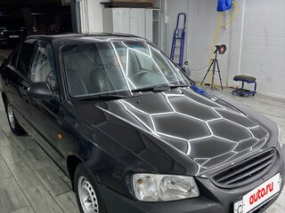 2009 Hyundai Accent ТагАЗ II, чёрный, 340000 рублей, вид 2