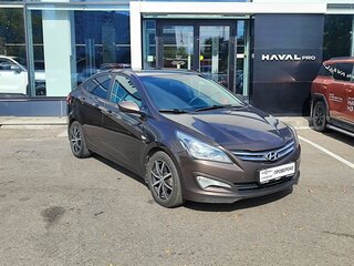 2016 Hyundai Solaris I Рестайлинг, коричневый, 769000 рублей, вид 3