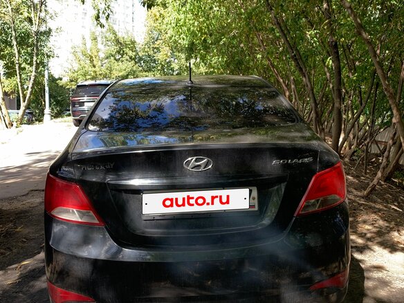 2014 Hyundai Solaris I Рестайлинг, чёрный - вид 3