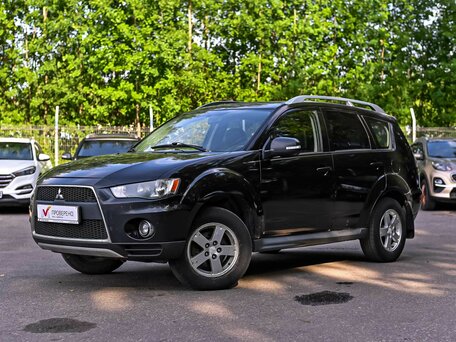 2009 Mitsubishi Outlander II Рестайлинг, чёрный, 746000 рублей, вид 1