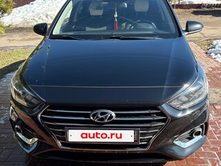 2017 Hyundai Solaris II, чёрный, 1450000 рублей, вид 1