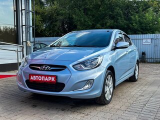 2011 Hyundai Solaris I, голубой, 799000 рублей, вид 4
