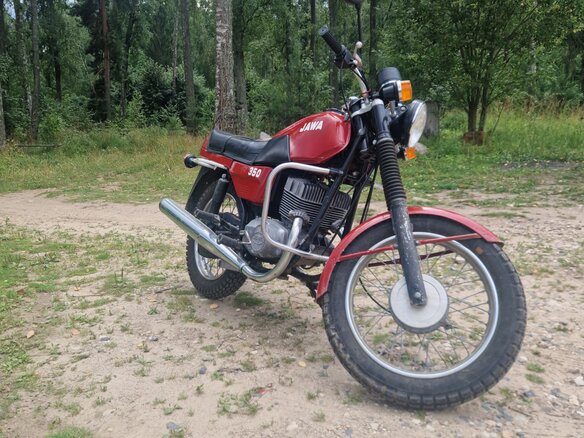 1989 Jawa 350/638, красный, 130000 рублей - вид 1