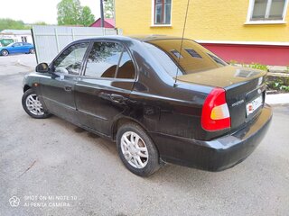 2008 Hyundai Accent ТагАЗ II, чёрный, 399000 рублей, вид 5