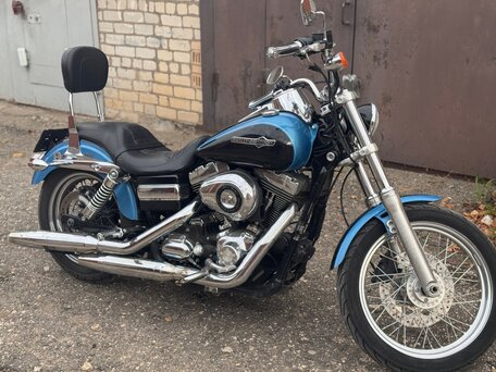 2010 Harley-Davidson Dyna Super Glide, синий, 870000 рублей, вид 3