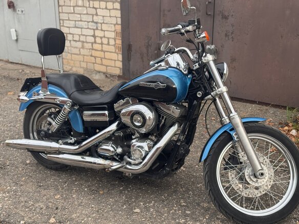 2010 Harley-Davidson Dyna Super Glide, синий, 870000 рублей - вид 2