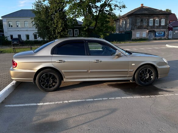 2006 Hyundai Sonata ТагАЗ IV (EF) Рестайлинг, бежевый, 280000 рублей - вид 2