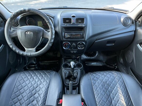 2014 Lada (ВАЗ) Kalina II, оранжевый, 285000 рублей - вид 3