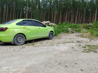 2016 Lada (ВАЗ) Vesta I, жёлтый, 583000 рублей, вид 3