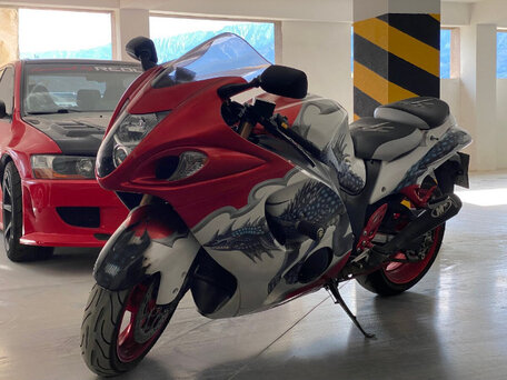 2009 Suzuki GSX 1300 R Hayabusa, белый, 790000 рублей, вид 4