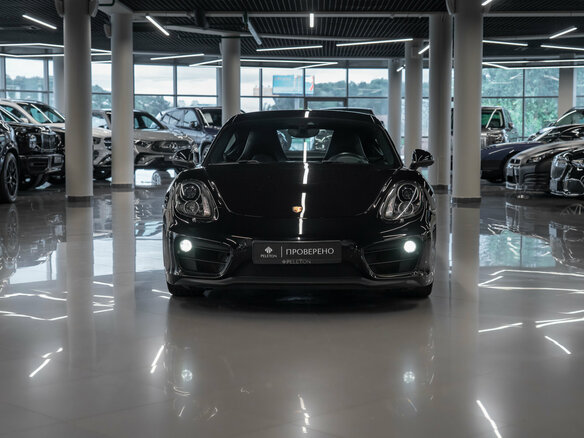 2015 Porsche Cayman II (981), чёрный - вид 2