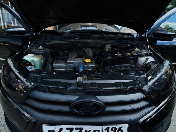 2015 Lada (ВАЗ) Granta I, чёрный, 415000 рублей - вид 16