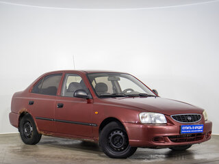 2004 Hyundai Accent ТагАЗ II, красный, 219000 рублей, вид 1