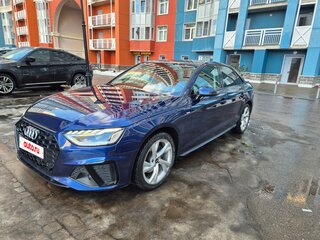 2021 Audi A4 35 TFSI V (B9) Рестайлинг, синий, 3950000 рублей, вид 1