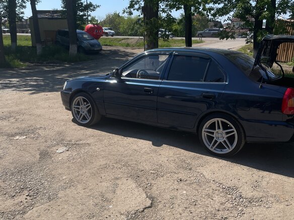 2008 Hyundai Accent ТагАЗ II, синий, 520000 рублей - вид 13