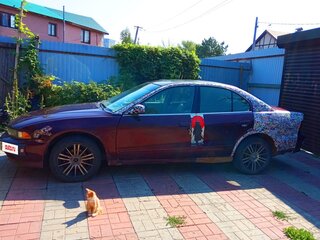 1999 Mitsubishi Galant VIII, красный, 180000 рублей, вид 2