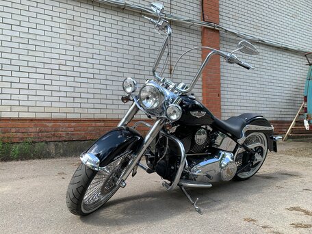 2007 Harley-Davidson Softail Deluxe, чёрный, 1480000 рублей, вид 5