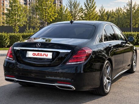 2019 Mercedes-Benz S-Класс 350 d Long VI (W222, C217) Рестайлинг, чёрный, 3500000 рублей, вид 2