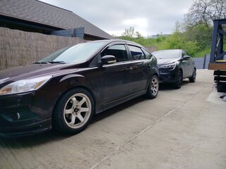2008 Ford Focus II Рестайлинг, фиолетовый, 450000 рублей, вид 3