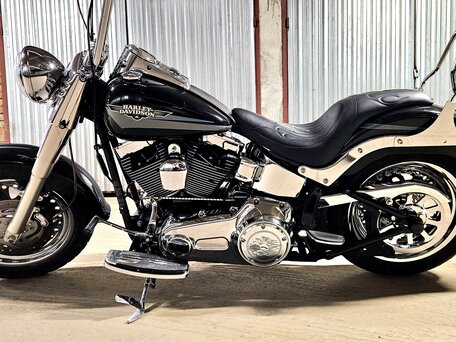 2009 Harley-Davidson Fat Boy, чёрный, 890000 рублей, вид 5