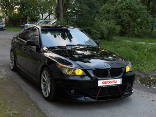 2008 BMW 5 серии 520d V (E60/E61) Рестайлинг, чёрный, 1050000 рублей, вид 3