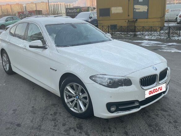 2016 BMW 5 серии 520d VI (F10/F11/F07) Рестайлинг, белый, 2049000 рублей - вид 4