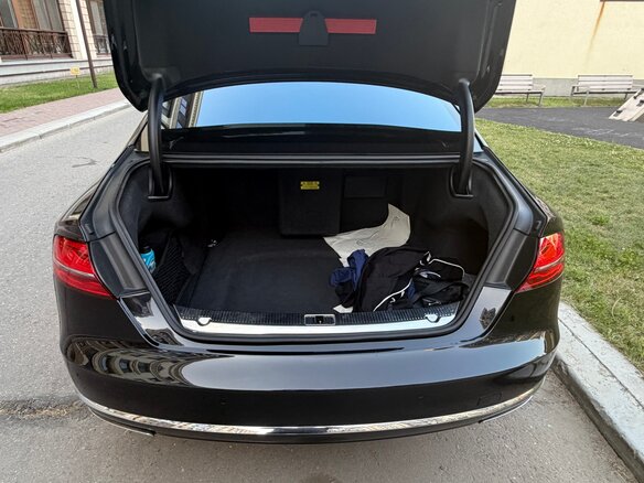 2014 Audi A8 Long III (D4) Рестайлинг, чёрный - вид 13