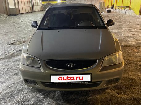 2010 Hyundai Accent ТагАЗ II, бежевый, 360000 рублей, вид 1