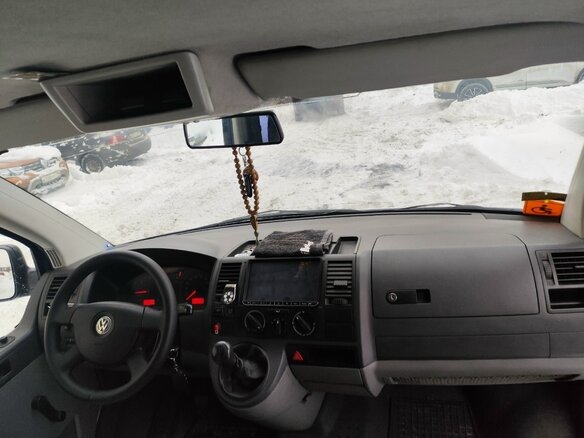 2007 Volkswagen Transporter T5, синий, 1300000 рублей - вид 9