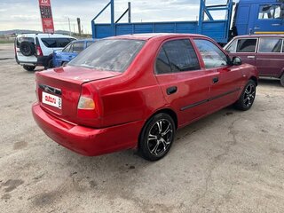 2006 Hyundai Accent ТагАЗ II, красный, 185000 рублей, вид 3
