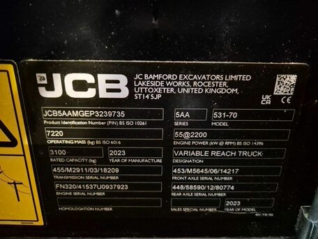 2023 JCB 531-70, золотистый, 12320000 рублей, вид 4