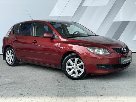 2008 Mazda 3 I (BK) Рестайлинг, красный, 744000 рублей, вид 3