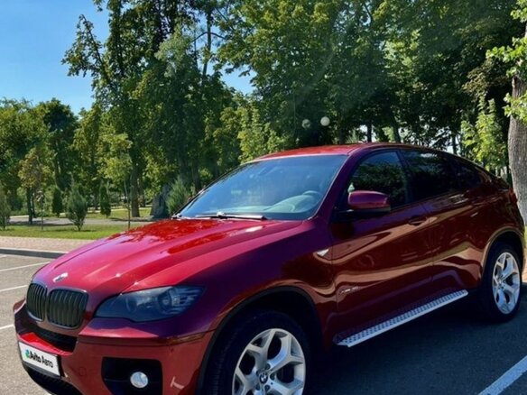 2008 BMW X6 35i 6-speed I (E71), красный, 1650000 рублей - вид 4