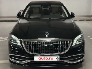 2017 Mercedes-Benz Maybach S-Класс 560 I (X222) Рестайлинг, чёрный, 7600000 рублей, вид 2