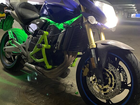 2007 Honda CB 600F Hornet, синий, 600000 рублей - вид 9