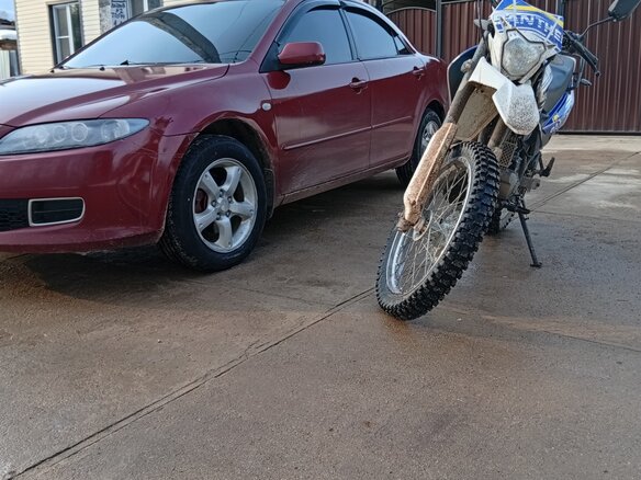 2005 Mazda 6 I (GG) Рестайлинг, красный, 375000 рублей - вид 6