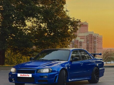 1998 Nissan Skyline X (R34), синий, 1200000 рублей, вид 1