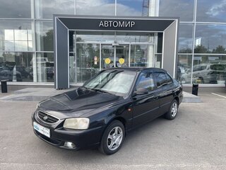 2007 Hyundai Accent ТагАЗ II, чёрный, 340000 рублей, вид 1