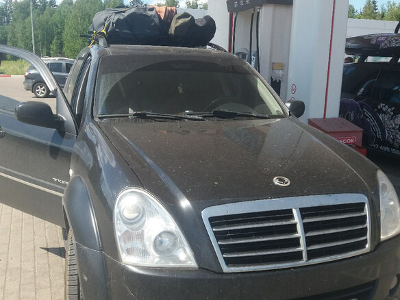 2007 SsangYong Rexton II, чёрный, 850000 рублей
