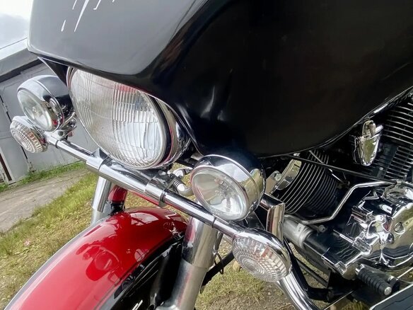2005 Yamaha XVS1100, красный, 600000 рублей - вид 13