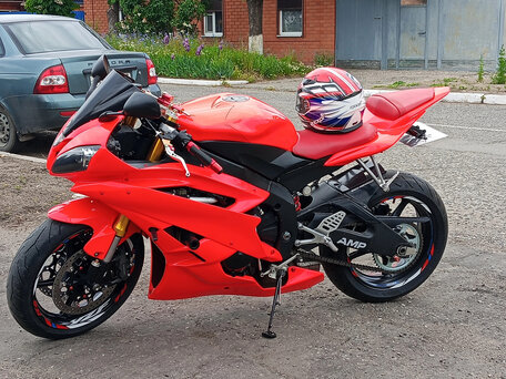 2005 Yamaha YZF-R6, красный, 600000 рублей, вид 1