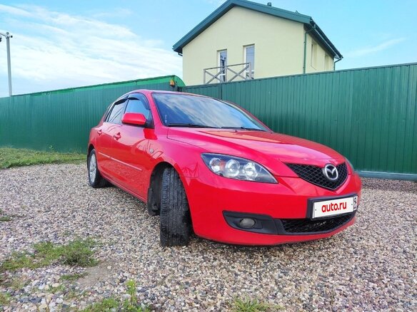 2007 Mazda 3 I (BK) Рестайлинг, красный, 550000 рублей - вид 3