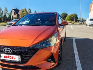 2021 Hyundai Solaris II Рестайлинг, оранжевый, 1350000 рублей, вид 2