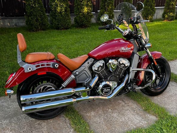 2015 Indian Scout, пурпурный, 800000 рублей - вид 1