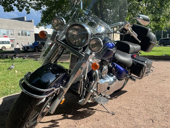 2004 Suzuki Boulevard C90, синий, 735000 рублей - вид 12