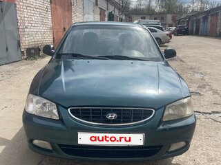 2003 Hyundai Accent II, зелёный, 250000 рублей, вид 2