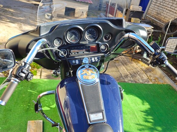 2003 Harley-Davidson Electra Glide, синий, 550000 рублей - вид 9