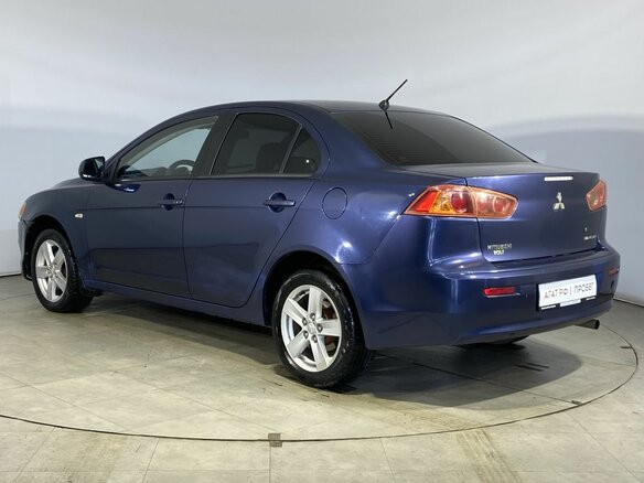 2008 Mitsubishi Lancer X, синий - вид 9